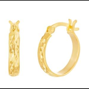 Gold earrings in 925 silver